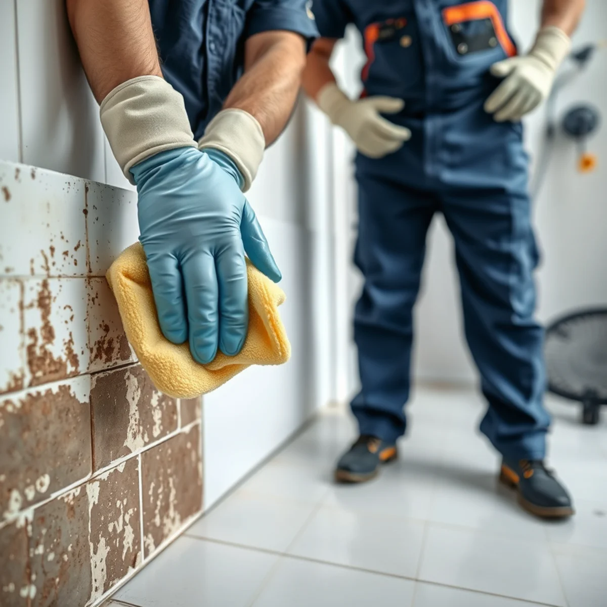 Comparison of surface mildew and mold growth on building materials in a Fullerton, CA home