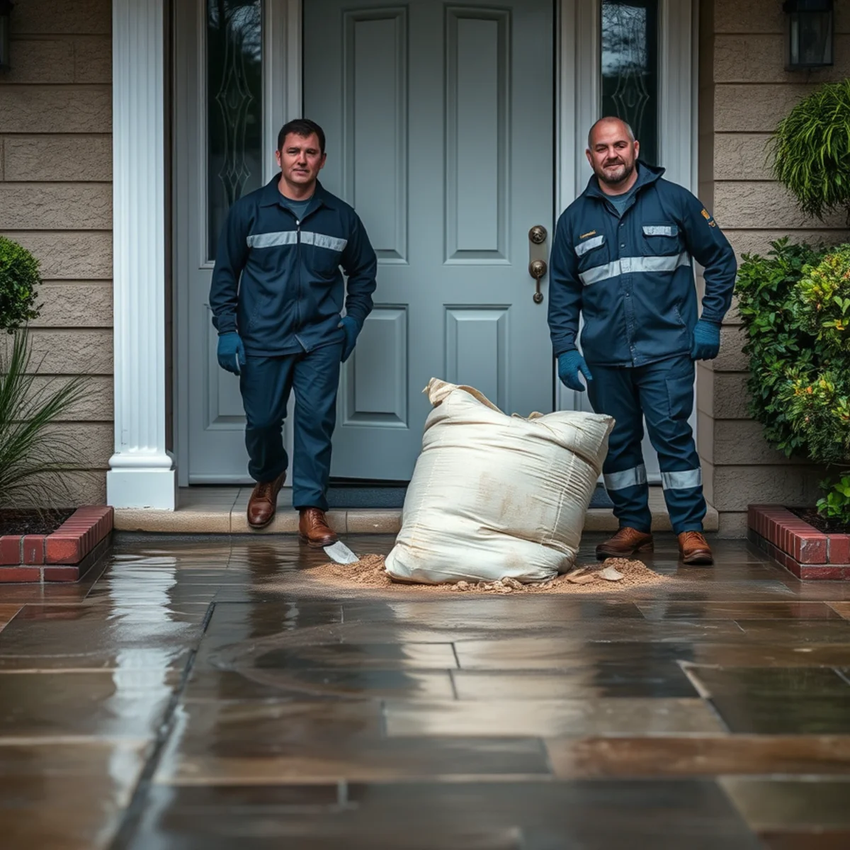 Storm water entering a home near the Coyote Creek corridor in Fullerton, CA