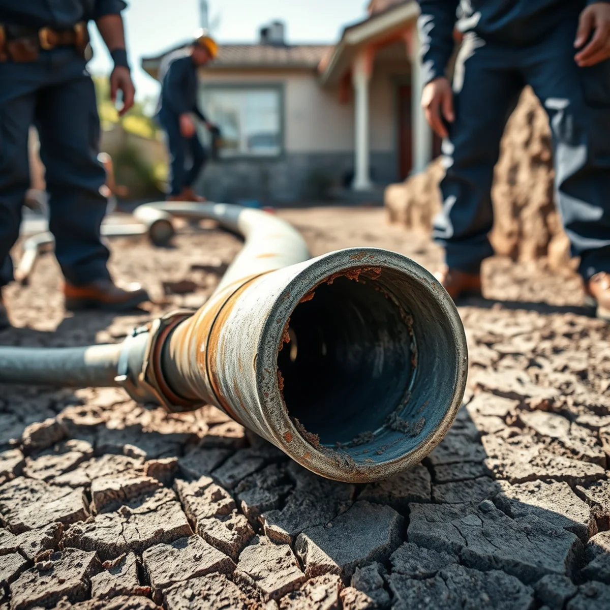Corroded galvanized pipe removed from a historic Downtown Fullerton, CA home
