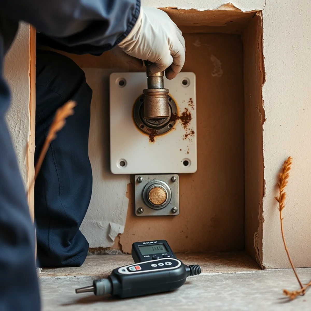 Repairing the moisture source that caused mold growth