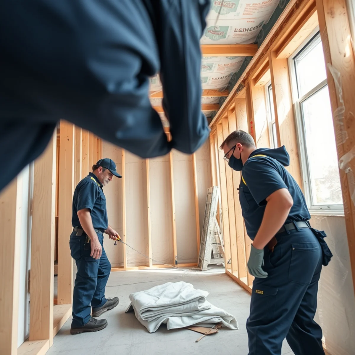 Rebuilding walls and finishes after mold remediation