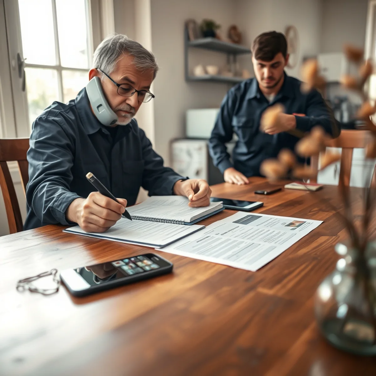 Reporting a water damage claim to an insurance carrier