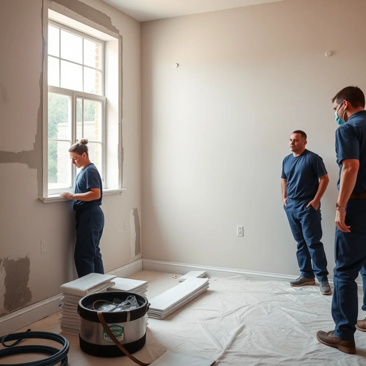 Reconstruction finish level affecting water damage repair cost