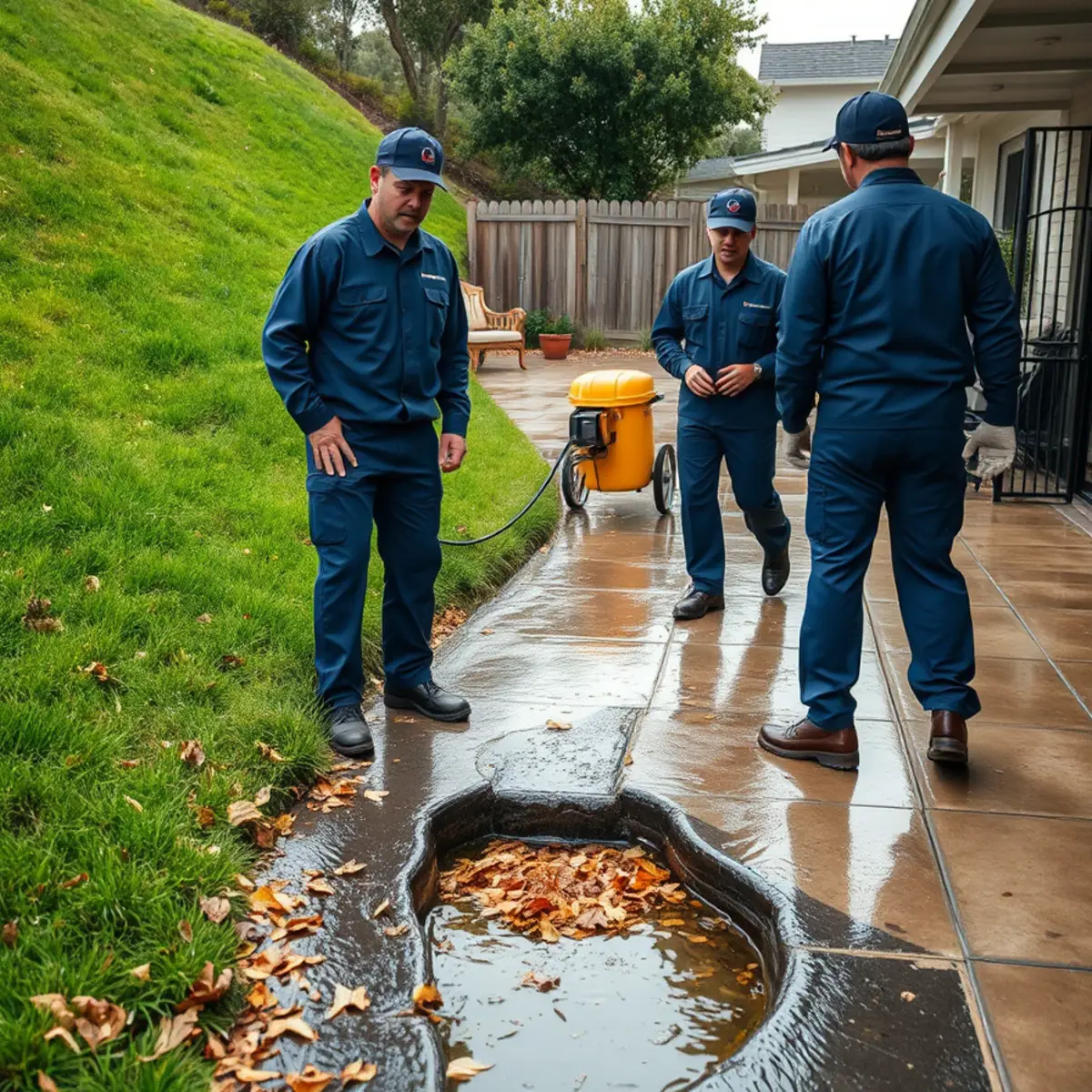 Storm runoff from open space reaching homes in Coyote Hills, Fullerton