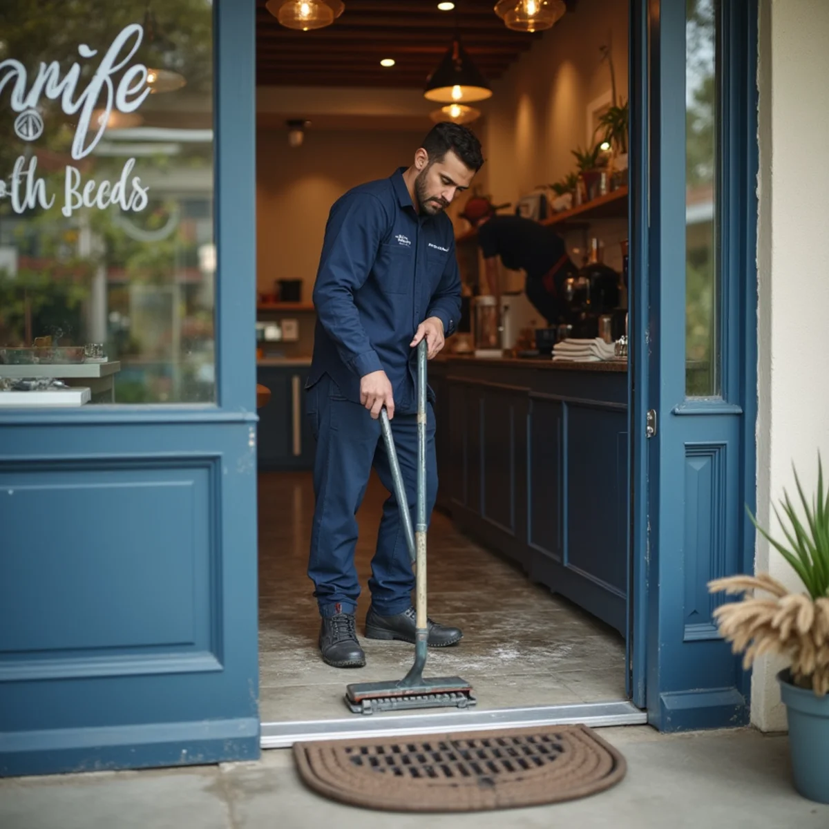 Small commercial frontage water loss beside Euclid Street