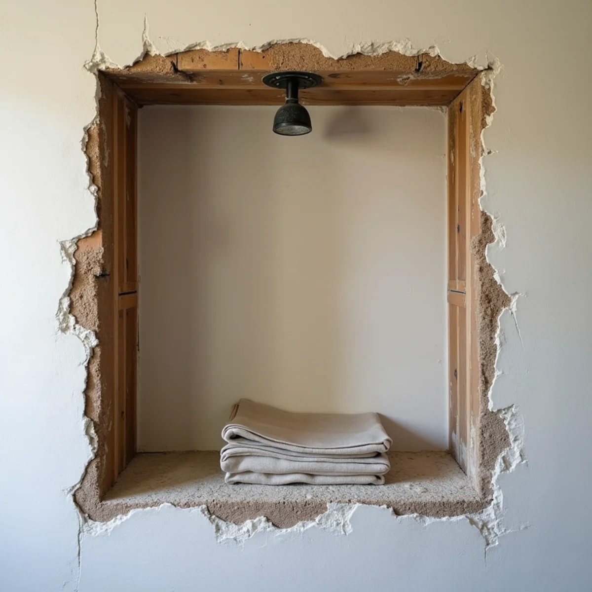 Opening a 1920s plaster wall in a Lemon Park home