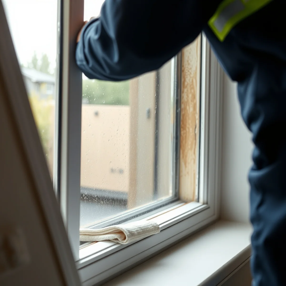 Wind-driven rain intrusion at a window head in Rolling Hills, Fullerton