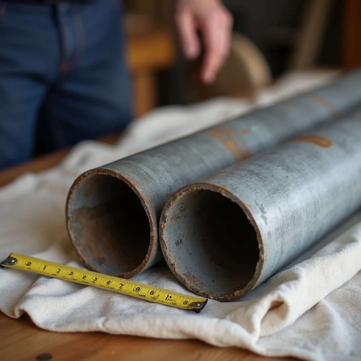 Early post-war galvanized pipe removed from a Valencia home