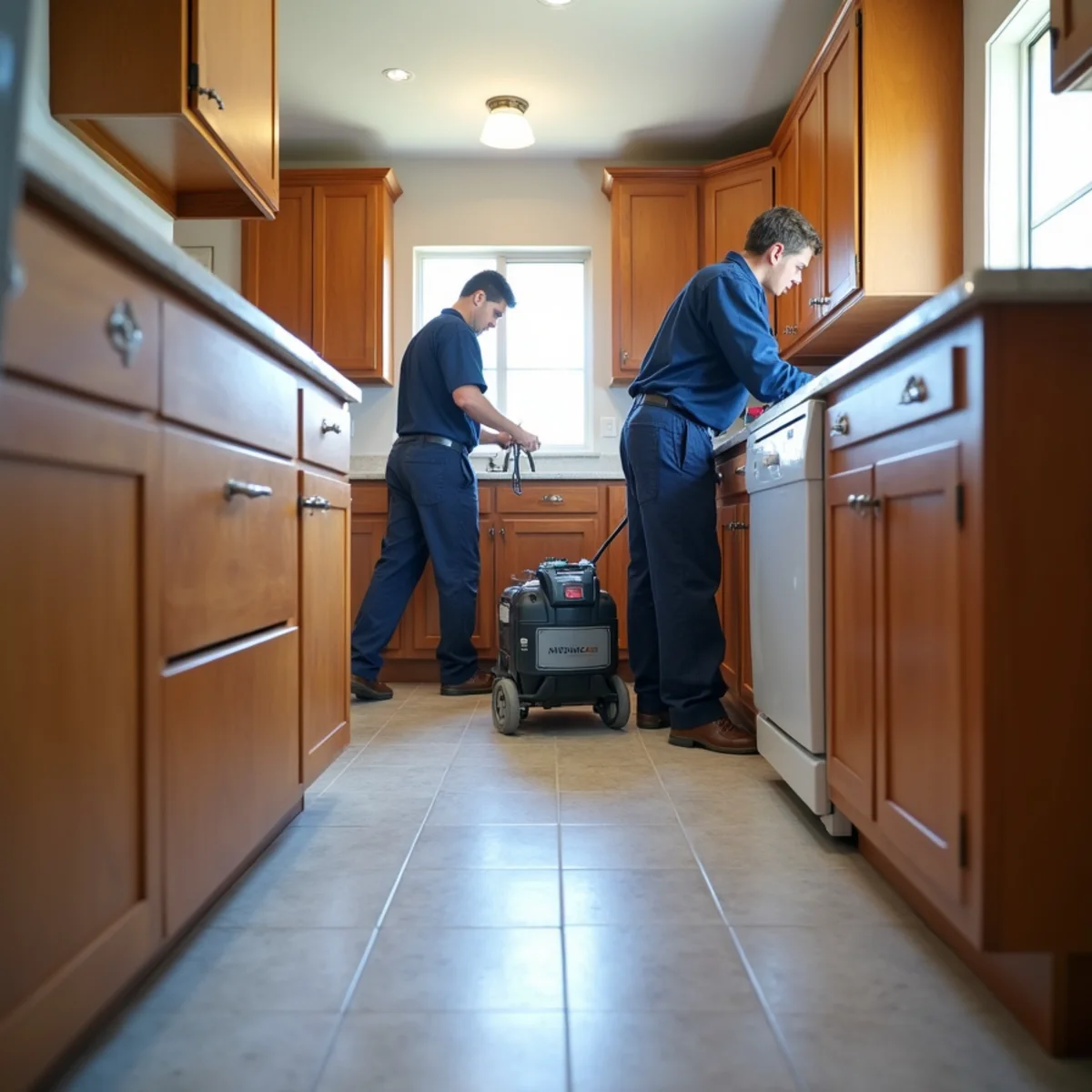 Drying a compact kitchen in a 1950s Valencia tract home