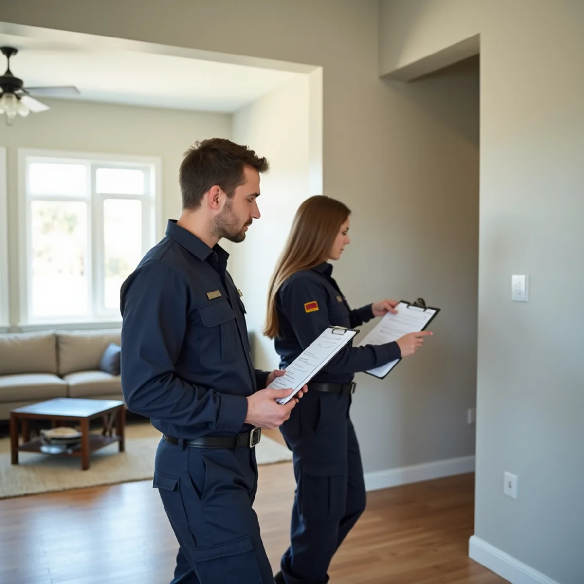Final walkthrough punch list with the homeowner