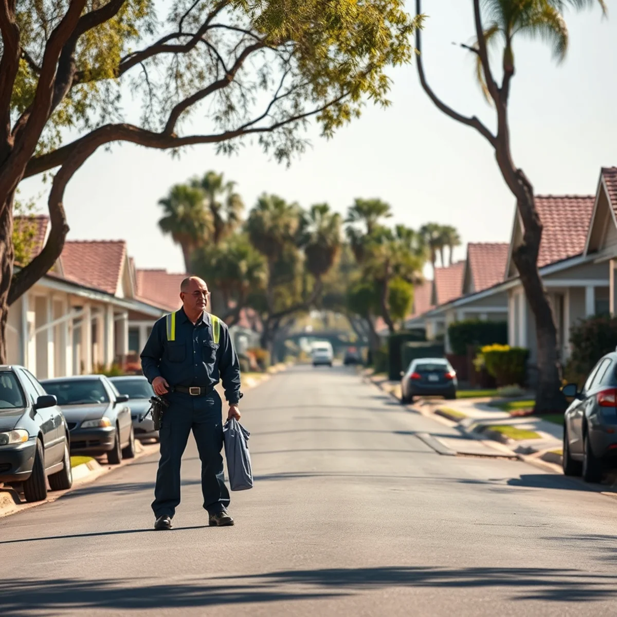 1950s post-war tract housing in Anaheim, CA where slab leaks are common