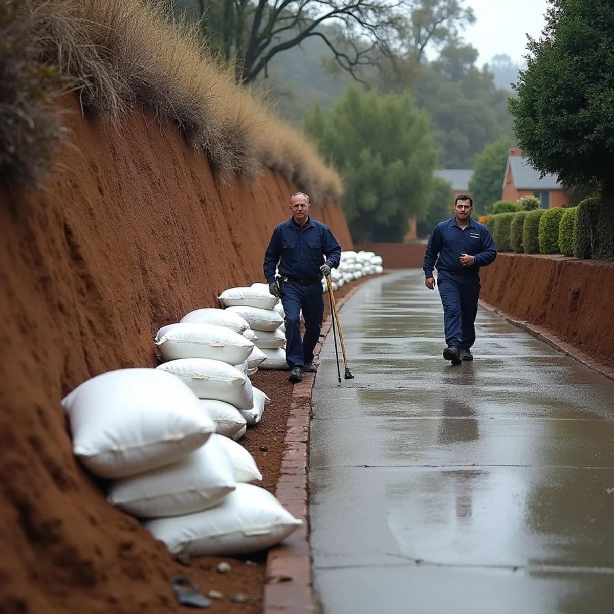 Protecting a Brea property at the canyon edge from runoff