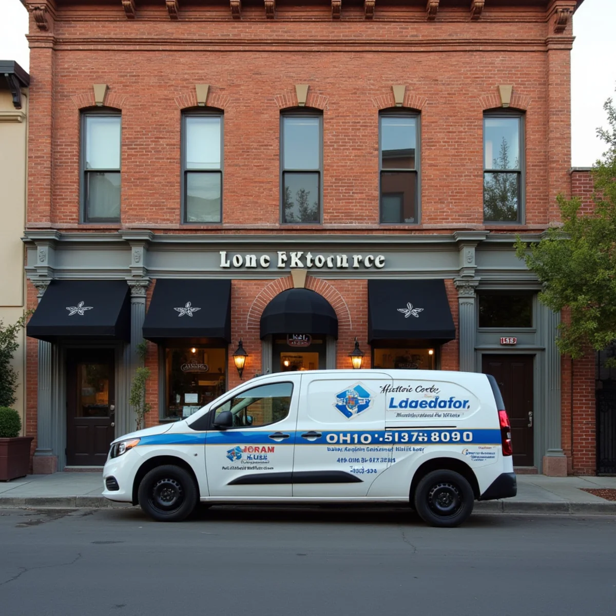 Historic storefront frontage in Downtown Brea