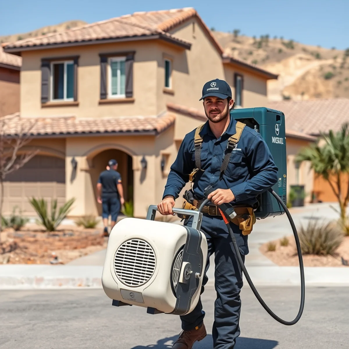 Water damage restoration in a newer master-planned home in Olinda Ranch, Brea, CA