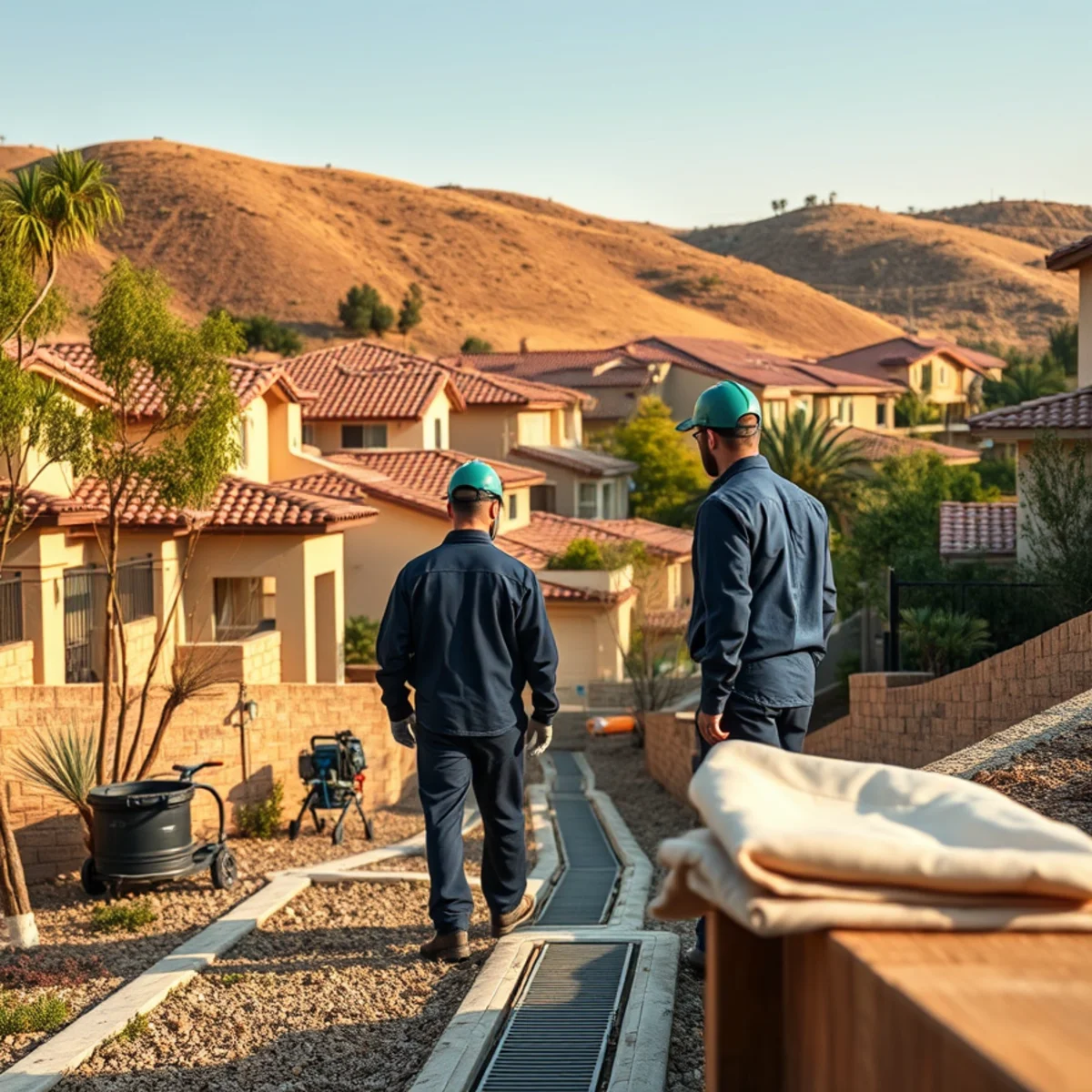 Hillside homes on the Carbon Canyon edge of Brea, CA