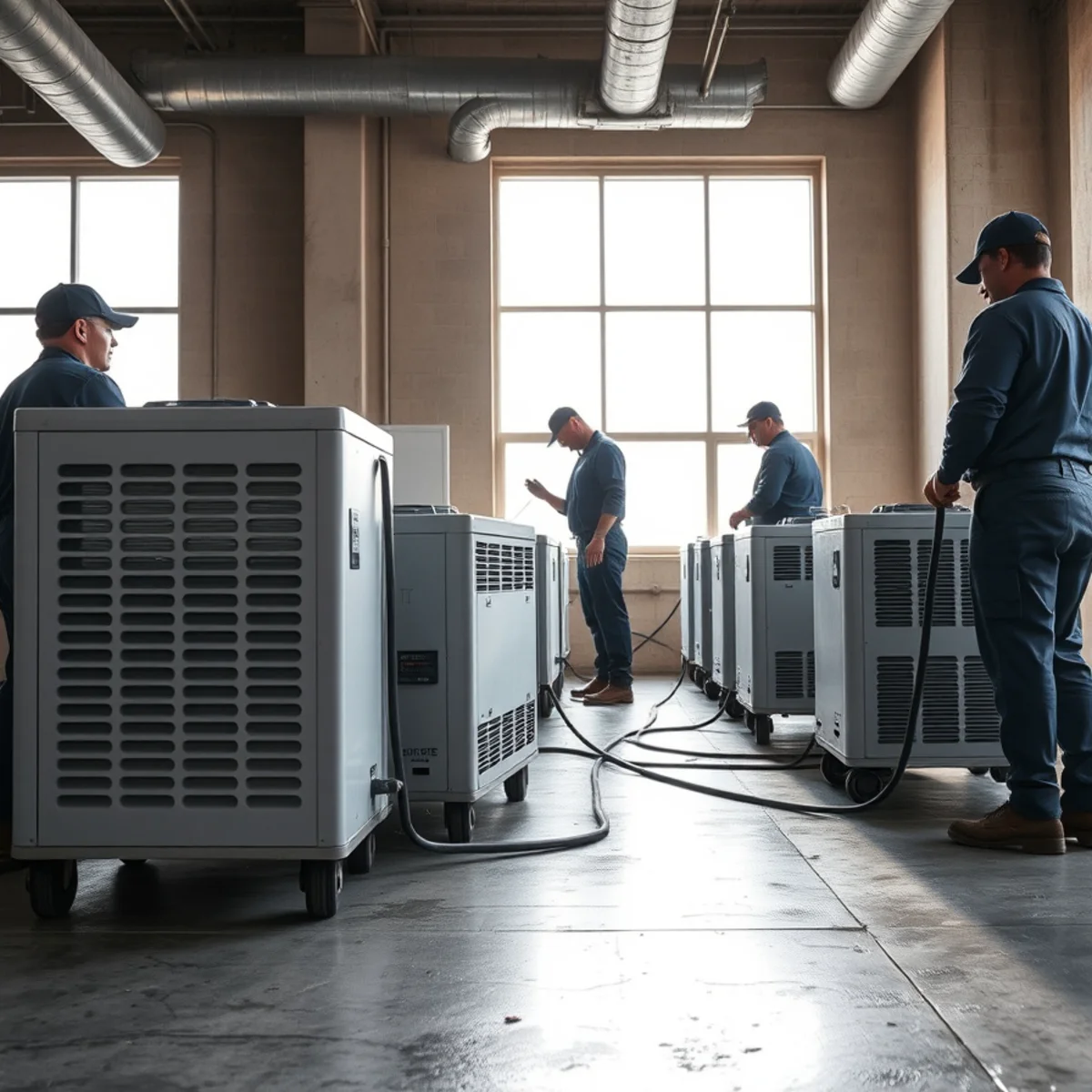 Commercial water damage restoration in a Long Beach, CA building