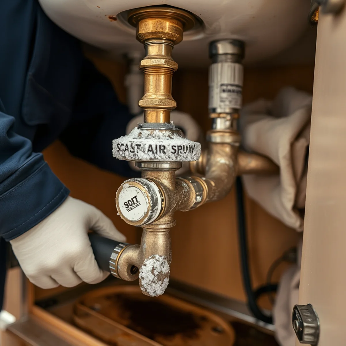Salt-air corrosion on plumbing fittings in a coastal Seal Beach, CA home