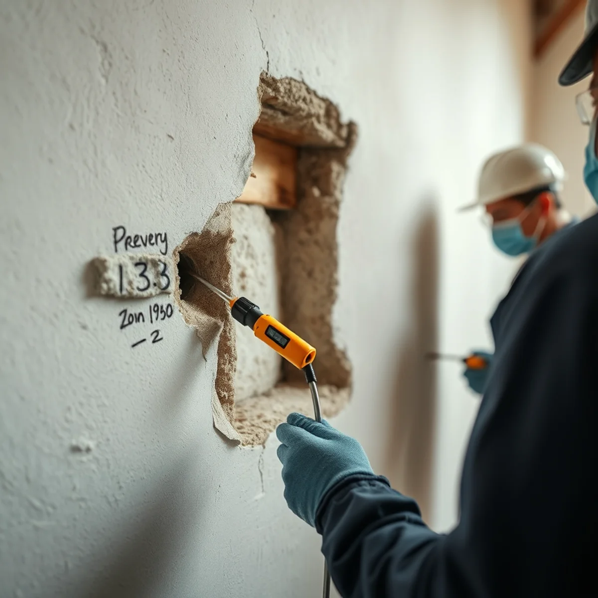 Slow-drying historic plaster wall in an Uptown Whittier, CA home