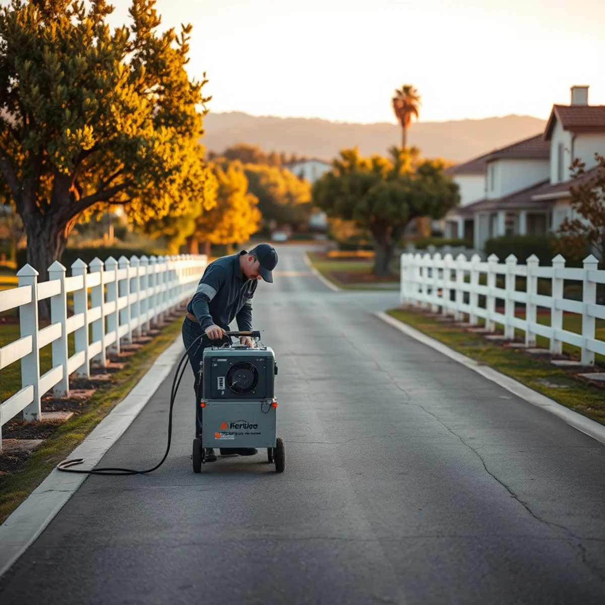 Leak detection on a large equestrian property in Bryant Ranch, Yorba Linda CA