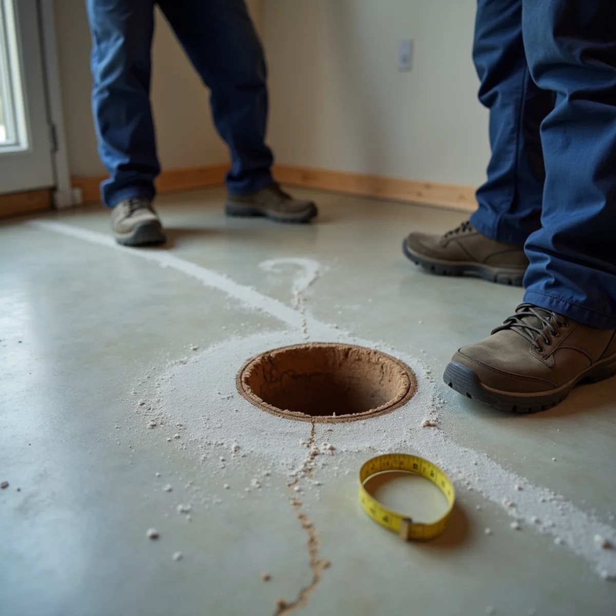 Comparing a spot repair opening with a reroute line